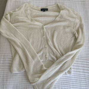 rag & bone Off-Whit Knit Cardigan